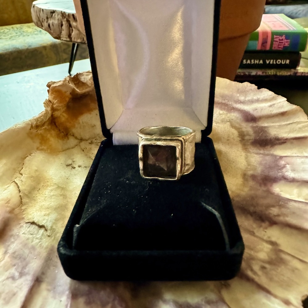 Silapada smoky quartz size 10 ring